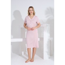 Evia Angelique Bambu Kısa Kol Puantiyeli Kadın Yazlık Elbise 22550-551-552