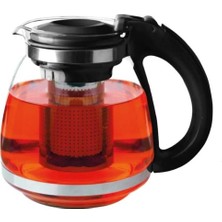 PremiumPort Isıya Dayanıklı Cam Demlik 1500ML Süzgeçli Bitki Demliği