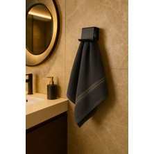 Çift Taraflı Bantlı Metal Havluluk | Modern Banyo Aksesuarı