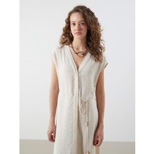 Lc Waikiki Yeni Sezon V Yaka Dokulu Elbise