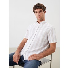 Lc Waikiki Yeni Sezon Regular Fit Armürlü Cepli Erkek Gömlek