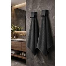 Ikili Takım Metal Havluluk | Yüksek Dayanım Yapışkanlı Modern Banyo Aksesuarı