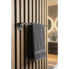 Mee Wall Art Metal Duvar Havluluğu | Antrasit Gri Vidalı Havlu Askısı – Modern Banyo Aksesuarı