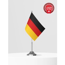 Bilsan Almanya Tekli Masa Bayrağı Set - Saten Kumaş