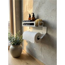 Mee Wall Art Paslanamaz Metal Duvar Tipi Çok Amaçlı Banyo Rafı ve Kağıt Havluluk