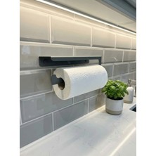 Mee Wall Art Minimal Duvar-Ahşap Tipi Kağıt Havluluk – 2 mm Paslanmaz Metal, Elektrostatik Boyalı