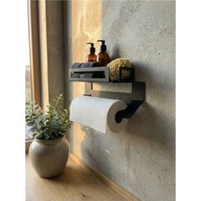 Mee Wall Art Yapışkan Aparatı & Vidalı Montaj Seçeneği - Metal Duvar Tipi Çok Amaçlı Banyo Rafı ve Kağıt Havluluk