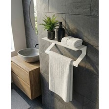 Mee Wall Art Raflı Metal Havluluk & Çok Amaçlı Duvar Askısı – 2 mm Elektrostatik Boyalı