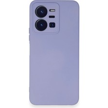 Azrlya Newface Vivo Y35 Kılıf Nano Içi Kadife Silikon - Lila