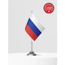 Bilsan Rusya Tekli Masa Bayrağı Set - Saten Kumaş
