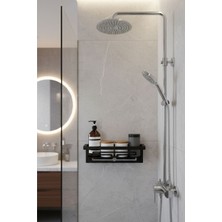 Mee Wall Art Metal Duvara Monte Banyo Duş Rafı – Modern Şampuanlık ve Duş Organizeri