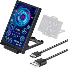 Ultrax 3.5 Inç USB Mini Ekran AIDA64 Pc Cpu Ram HDD Veri Monitörü, Bilgisayar Sıcaklık Göstergesi
