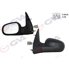 GVA Dış Dikiz Aynası Sol Clıo 1994-1998 Elektrikli Isıtmalı Düz Cam 5 Fiş VM-126EHL 7701367440