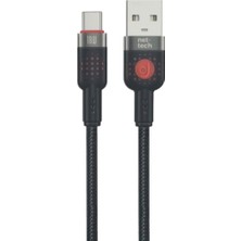 Nettech NT-DC58 18W Plastik 300 cm Type-C Şarj ve Data Kablosu