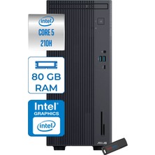 Asus Expertcenter P500MV Intel® Core™ Ultra 5 210H 4.8ghz Aı 80GB Ddr5 4tb SSD Intel® Intel® Graphics Freedos Mini Tower Masaüstü Bilgisayar C52108512B0DF30+ZETTAUSBBELLEK