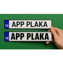 Karadeniz App Plaka App Plaka Kodlu Çift Düz Plaka