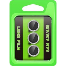 Azrlya Newface Samsung Galaxy A35 5g Raze Metal Kamera Lens - Gümüş