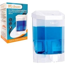 Miray Life Plastik Büyük Şeffaf Sıvı Sabunluk 1000 Ml.-F086