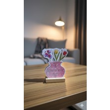 Atölye Mila Çiçekli Ramazan Ayı Özel Mini Masa Takvimi