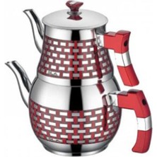 PremiumPort Sağlam ve Şık Paslanmaz Çaydanlık, Kullanışlı Tasarım, Kolay Temizlik