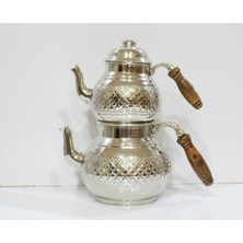 PremiumPort Büyük Boy Bakır Çaydanlık Takımı, Şık ve Dayanıklı Set