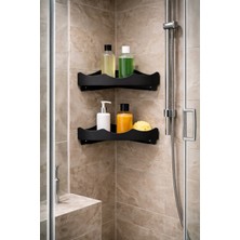 Mee Wall Art Paslanmaz 2 Katlı Köşe Duş Rafı – Modern ve Dayanıklı