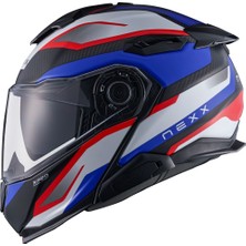 Nexx X.lıfetour Pro Mıle Mat Mavi-Kırmızı Kask