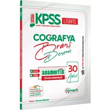 Karakutu Yayınları 2026 Kpss Lisans Anamorfik Serisi Coğrafya 30LU Branş Denemesi Dijital Çözümlü