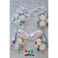 Tarçın Boyama Atölyesi Özel Paketleme Çiçek Bahçesi 8 Obje 4 Fırça 4 Boya