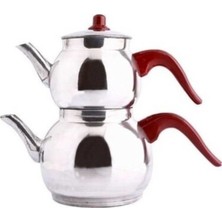 PremiumPort Şık Alüminyum Çaydanlık Seti, 4'lü, Dayanıklı ve Pratik Kullanım