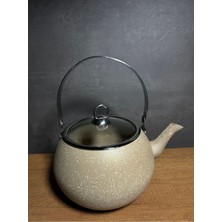 PremiumPort 3l Granit Üstten Tutmalı Bitki Çay Demliği, Şık ve Dayanıklı Tasarım