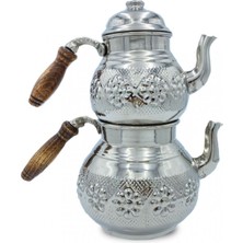 PremiumPort Büyük Bakır Çaydanlık, Zarif ve Şık Tasarım, Dayanıklı ve Kullanışlı