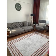 Gülcem Home Gökkuşağı, Melodi Ipeksi Yün Tuşeli Triko Akrilik Oturma Odası ve Salon Halısı