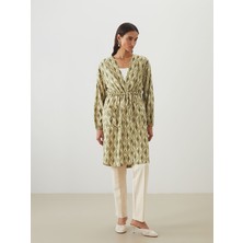 Lc Waikiki Yeni Sezon Şal Yaka Desenli Oversize Kadın Kimono