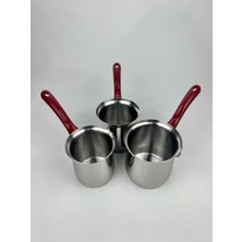 PremiumPort 3 Boy Çelik Cezve, 5-6-7 Kişilik, Dayanıklı ve Şık Tasarım