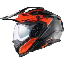 X.wed 3 Furka Karbon Turuncu-Gri Kask