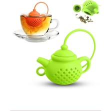 PremiumPort Yeşil Renkli Çaydanlık Demliği ve Bardak Kenarı Takımı