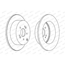 Ferodo Fren Dıskı Arka Santafe 2006- Takım 584112B000