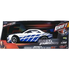 Jada Uzaktan Kumandalı Şarjlı 1:10 Fast Furious Brian S Nissan Skyline Gtr R34