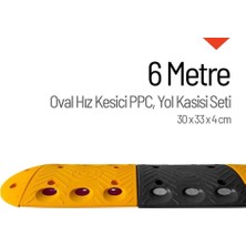 Soylu Grup Kent Ve Bahçe Mobilyaları 6 Metre Oval Hız Kesici Set | Modüler Yol Kasisi