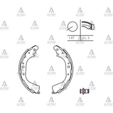 Maher Fren Balata Pıckup 1986-2006 4x4 / Pathfınder Pabuç Arka YD25 / Skystar 4x2 44060 0W726