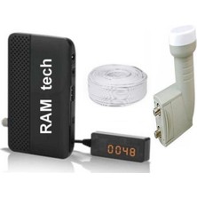 Özbience Full Hd Uydu Alıcı ve Çiftli Lnb ile 25 Metre Kablo Seti