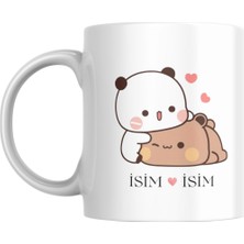 Kişiye Özel Isim Yazılı Baskılı Kupa Bardak, Sevimli Ayıcık Baskılı Kupa Bardak, Istediğiniz Yazıyı Yazabiliriz,