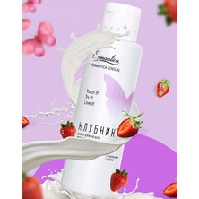 Erotist 20CM Double Layer Cartilage Core Silicone Dildo Set With Strawberry Lubricating Gel, Unisex Pleasure Toy