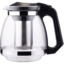 PremiumPort 1,5 L Çelik Süzgeçli Isıya Dayanıklı Borasilikat Cam Demlik