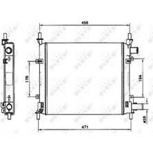Nrf Su Radyatörü Ka 1996-2001 97KB 8005 Ca +Ac XS5H 8005 Ea