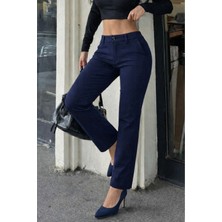 Stelol Kadın Düşük Bel Cepli Dar Paça Atlas Pantolon