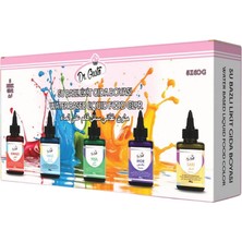 Dr. Gusto 5’li Likit Su Bazlı Gıda Boyası – Sarı, Kırmızı, Mavi, Mor, Yeşil (60 Gr)