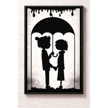 Zmt Design Şemsiye Altında Çift Duvar Dekoru