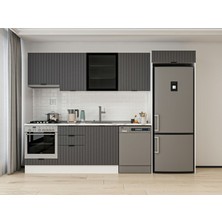 Alvinka 310X220 cm Mbr_b Mutfak Dolabı Antrasit - Mdf